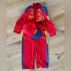 Cars Lightning McQueen Racecar Driver Toddler Halloween Costume 3-4T